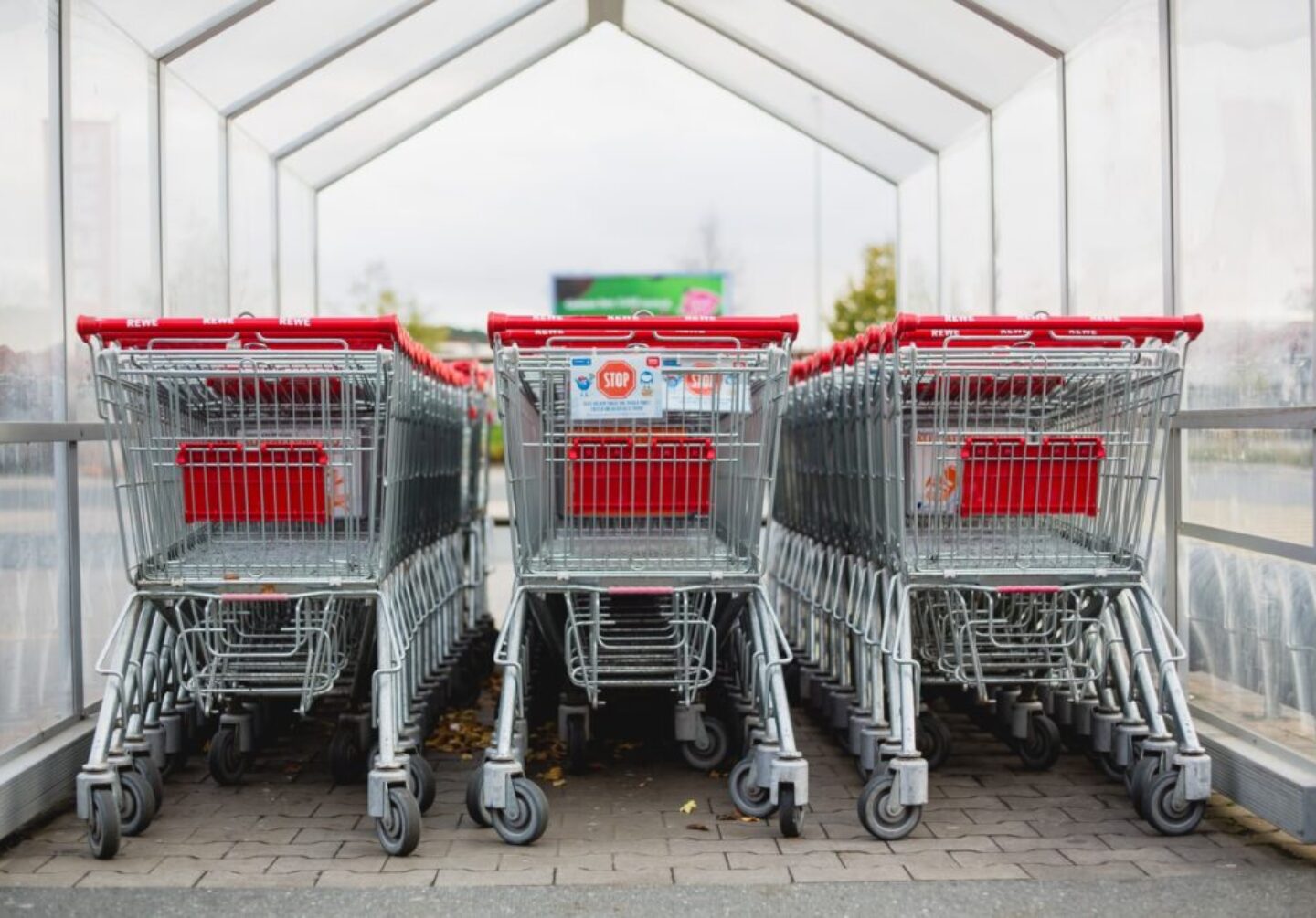 gray and red shopping cart wholesales